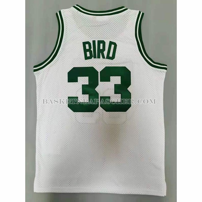 Maillot Boston Celtics Larry Bird NO 33 Mitchell & Ness 1985-86 Blanc